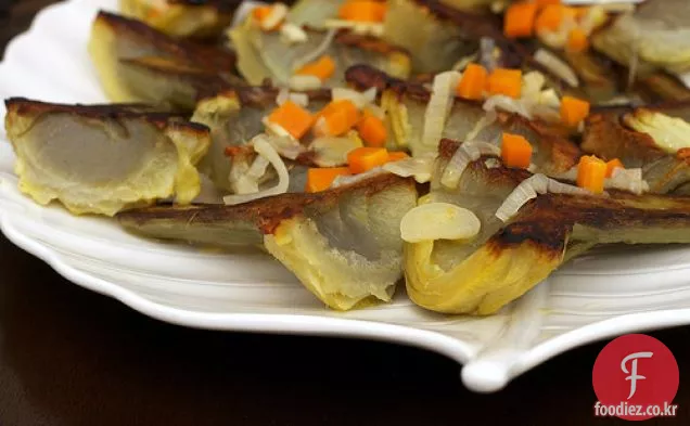 레몬과 올리브 오일로 찐 아티 초크