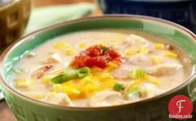 치킨 옥수수 스프