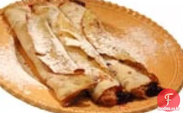 땅콩 버터와 잼을 곁들인 헝가리 크레페:팔라신타