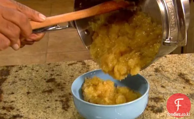 수제 사과 소스