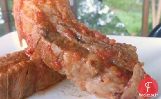 슬로우 쿠커 바베큐 갈비