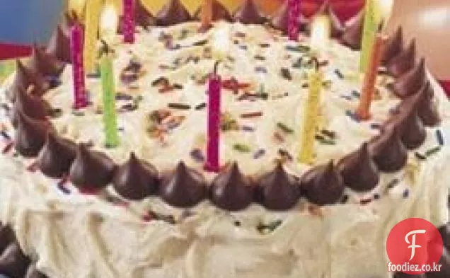 허쉬의 키스 생일 케이크