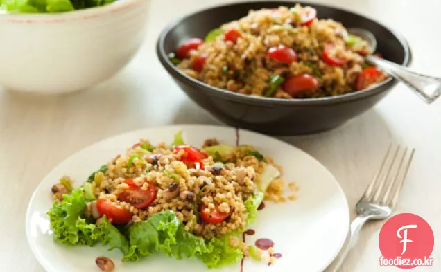 토마토,바질,기장 샐러드