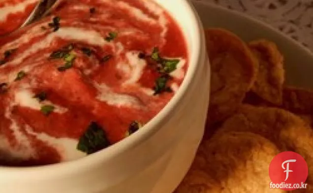 라이언의 빠른 토마토 야채 수프