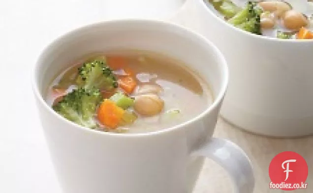 아침 식사 야채-병아리 콩 된장국
