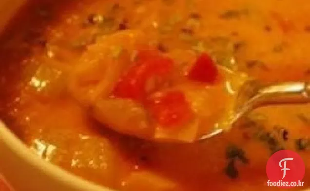 크림 토마토와 크림 치즈 수프