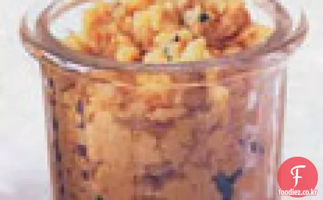 병아리 콩,마늘,민트 토핑