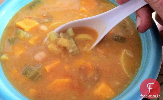 모로코 고구마 병아리 콩 수프