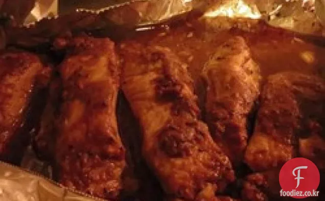 키위 라임 돼지 갈비