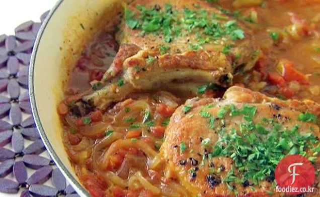 돼지 갈비 알라 피자이 올라