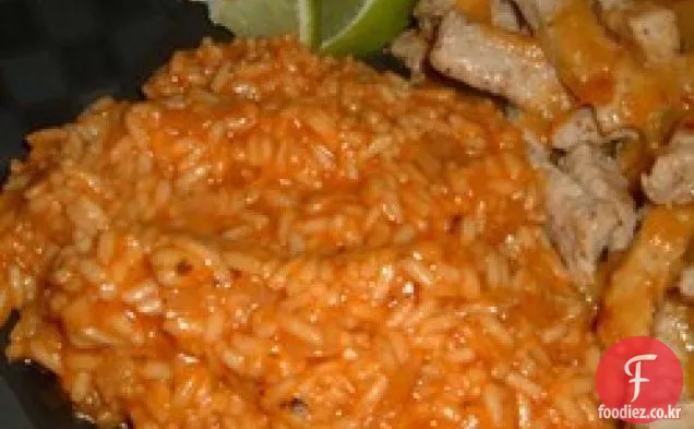 간단한 멕시코 쌀