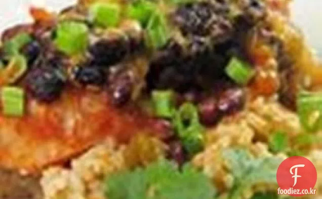 멕시코 닭고기와 쌀 샐러드