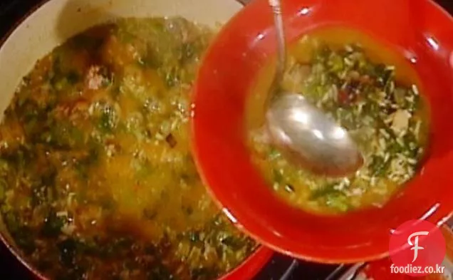 쌀과 소시지 수프:미네 스트라 디 리소 에 루가 니카