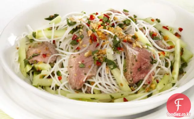 베트남 쇠고기,녹색 파파야,국수 샐러드