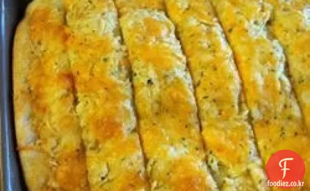 마늘 치즈 플랫 브레드