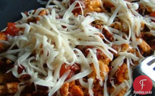 정통 멕시코 아침 식사 타코