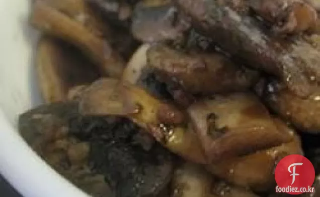 마늘 볶음 버섯