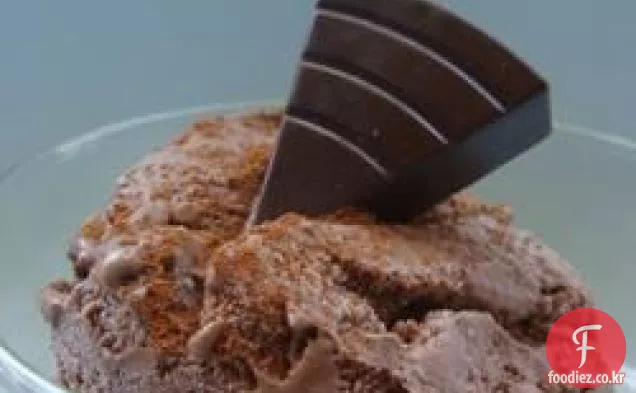 다크 초콜릿과 계피 냉동 커스터드