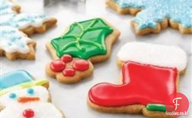 매운 휴일 설탕 쿠키