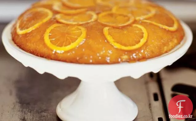 허니 오렌지 거꾸로 케이크