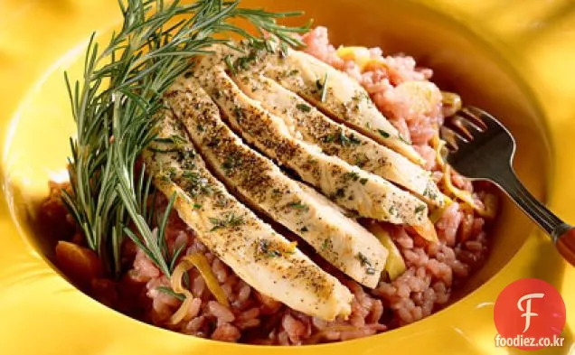 로즈마리 치킨 피노 누아 리조또