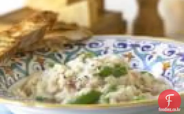 퀴 토 햄과 아스파라거스 리조또