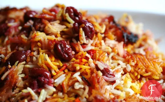 페르시아 신 체리 사프란 쌀