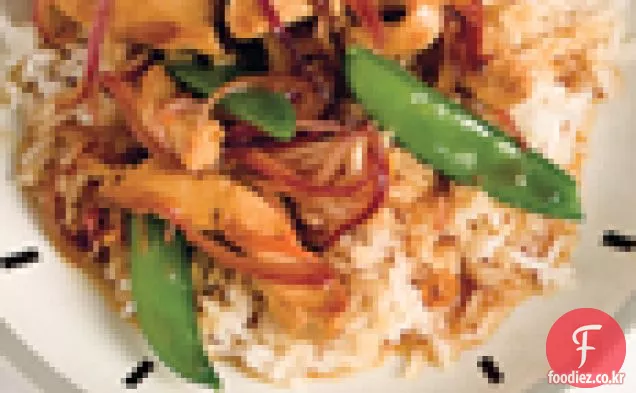 매운 오렌지 치킨 볶음