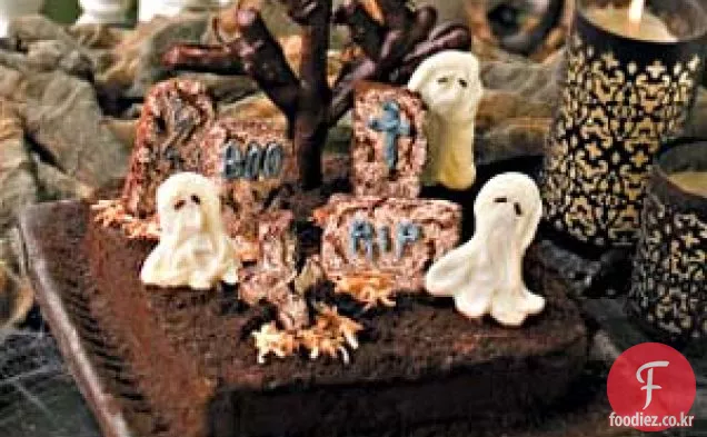 묘지 케이크에 유령