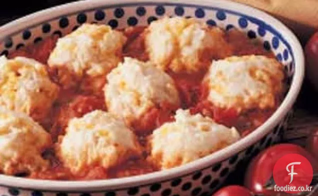 체다 토마토 만두