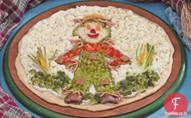 허수아비 야채 피자
