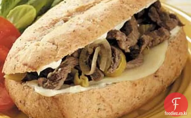 이탈리아 등심 쇠고기 샌드위치