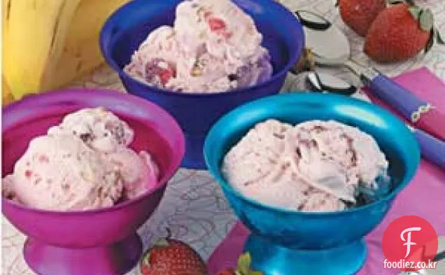 화장 딸기 바나나 아이스크림