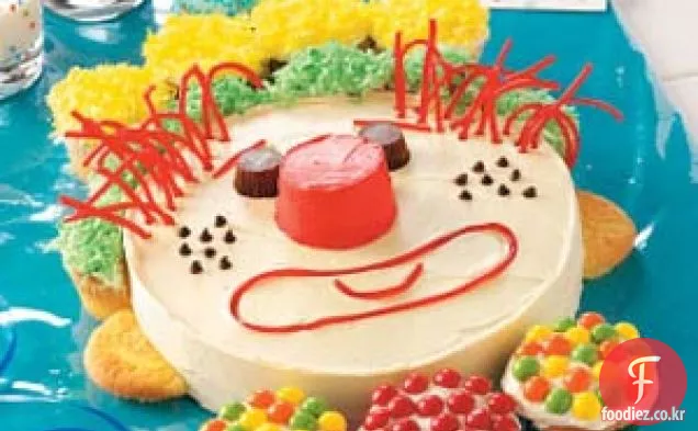 해피 광대 케이크