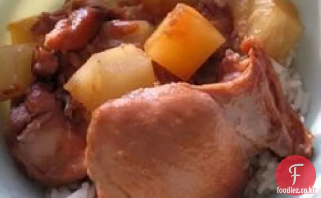 슬로우 쿠커 허니 마늘 치킨