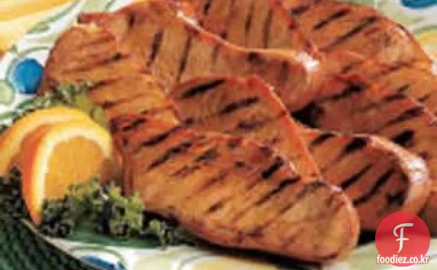 바베큐 칠면조 조각