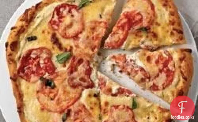 쉬운 토마토 바질 피자