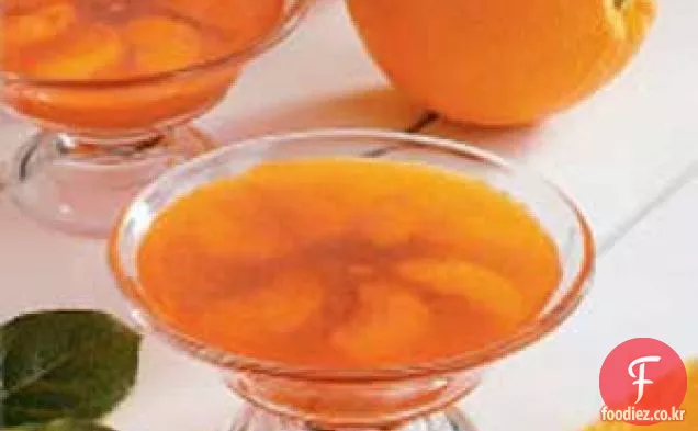 오렌지 젤라틴 컵