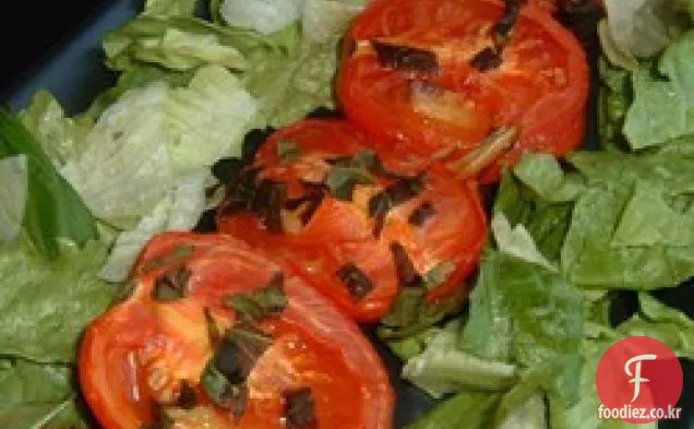 구운 로마 토마토와 마늘