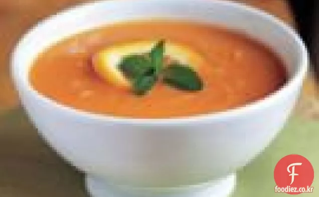 오렌지와 생강 당근 수프