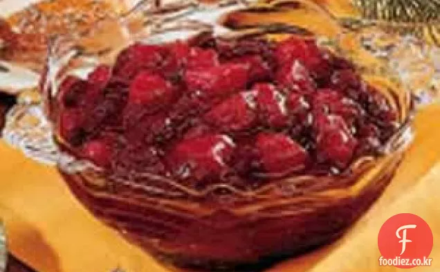 크랜베리 배 채트니