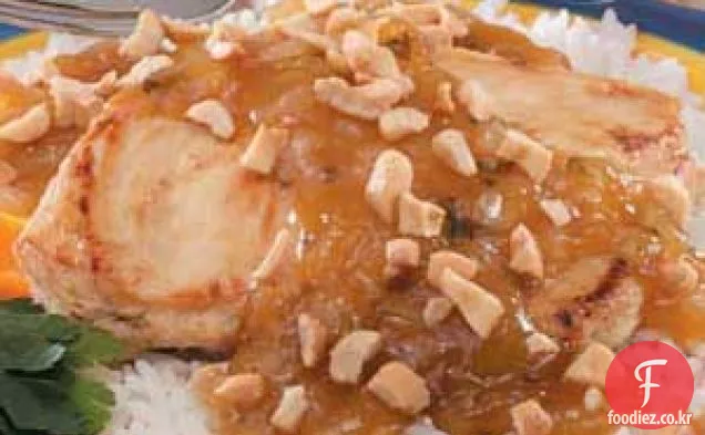 오렌지-허니 캐슈 치킨