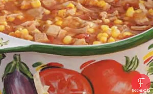 매콤한 치킨 토마토 수프