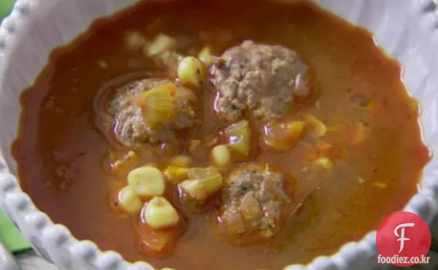 양고기 미트볼 수프 (Sopa de Albondigas)