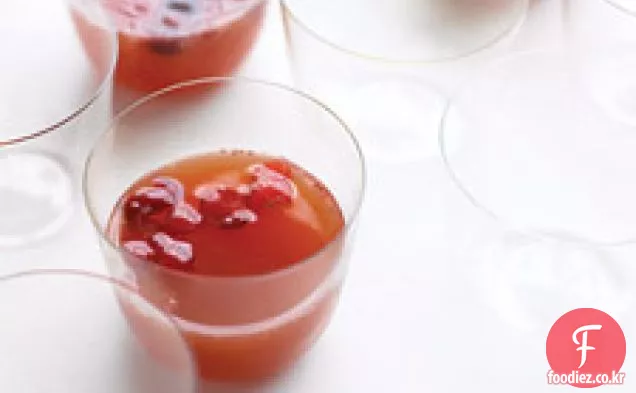 사과 사이다,크랜베리,생강 펀치