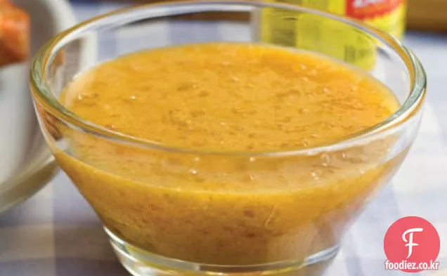 무 요리 겨자 소스