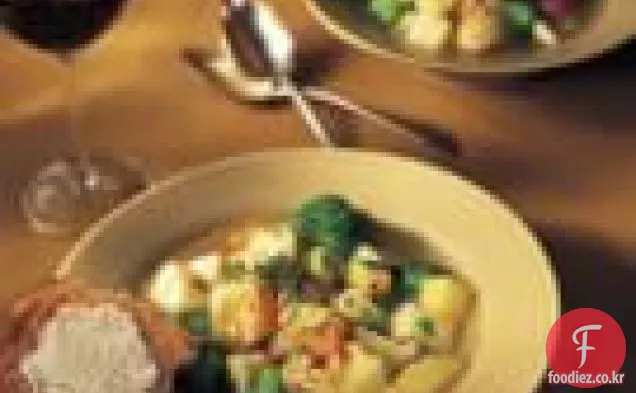 야채 보리 수프
