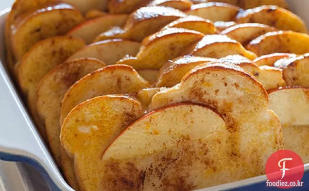 구운 사과 계피 프렌치 토스트