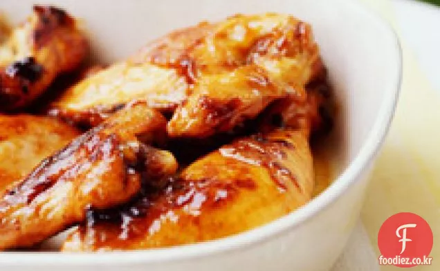 살구 유약 치킨