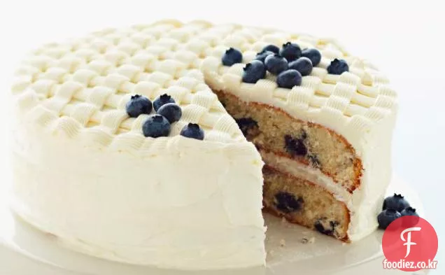 블루 베리 격자 케이크